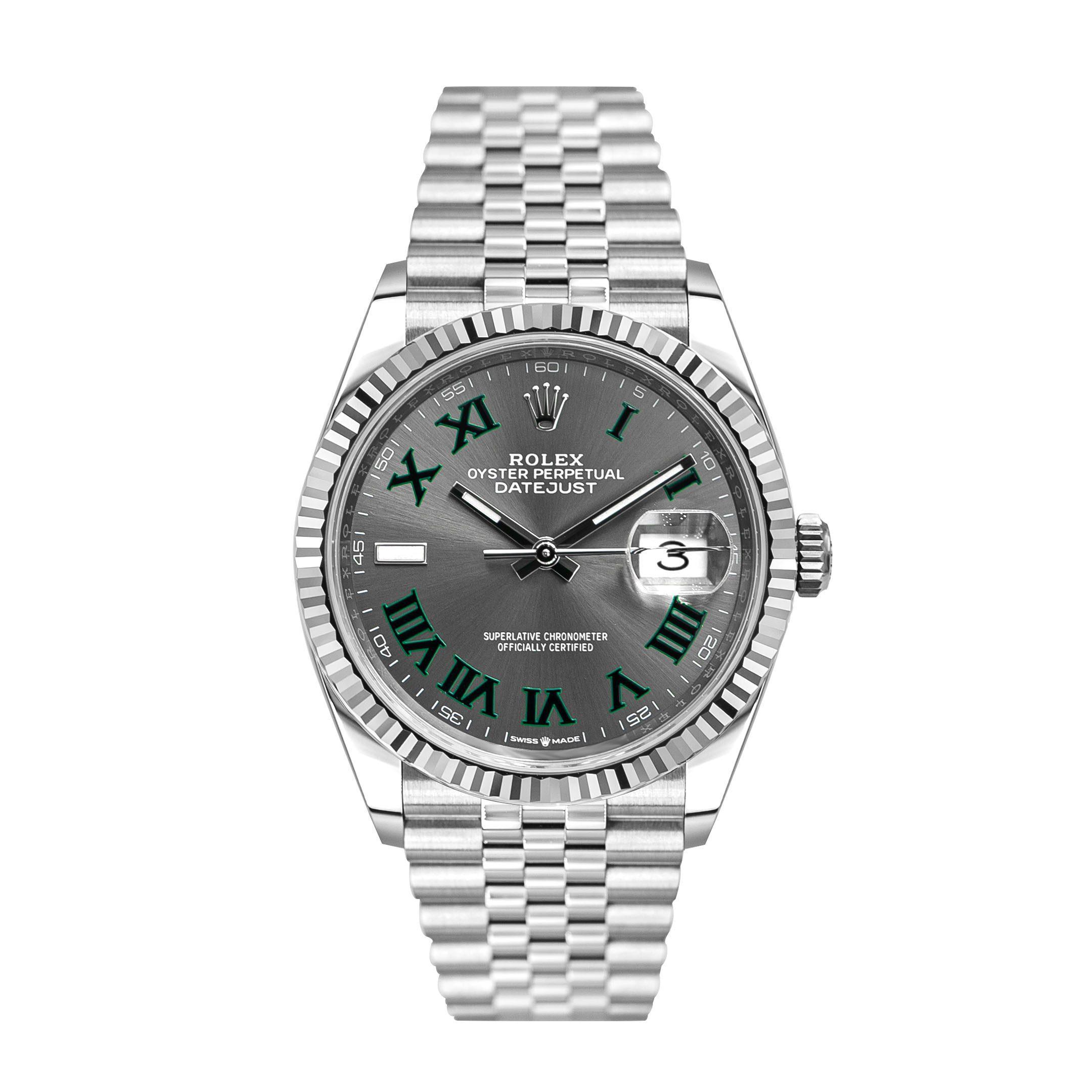 Rolex Datejust 36 ‘Wimbledon’ Dial Jubilee