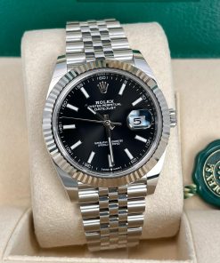 Rolex Datejust 41 ‘Black Index’ Dial Jubilee