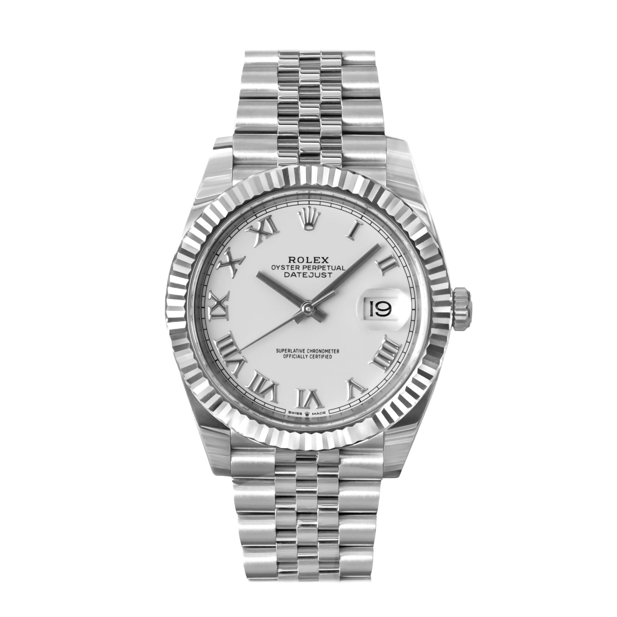 Rolex Datejust 41 ‘White Roman’ Dial Jubilee