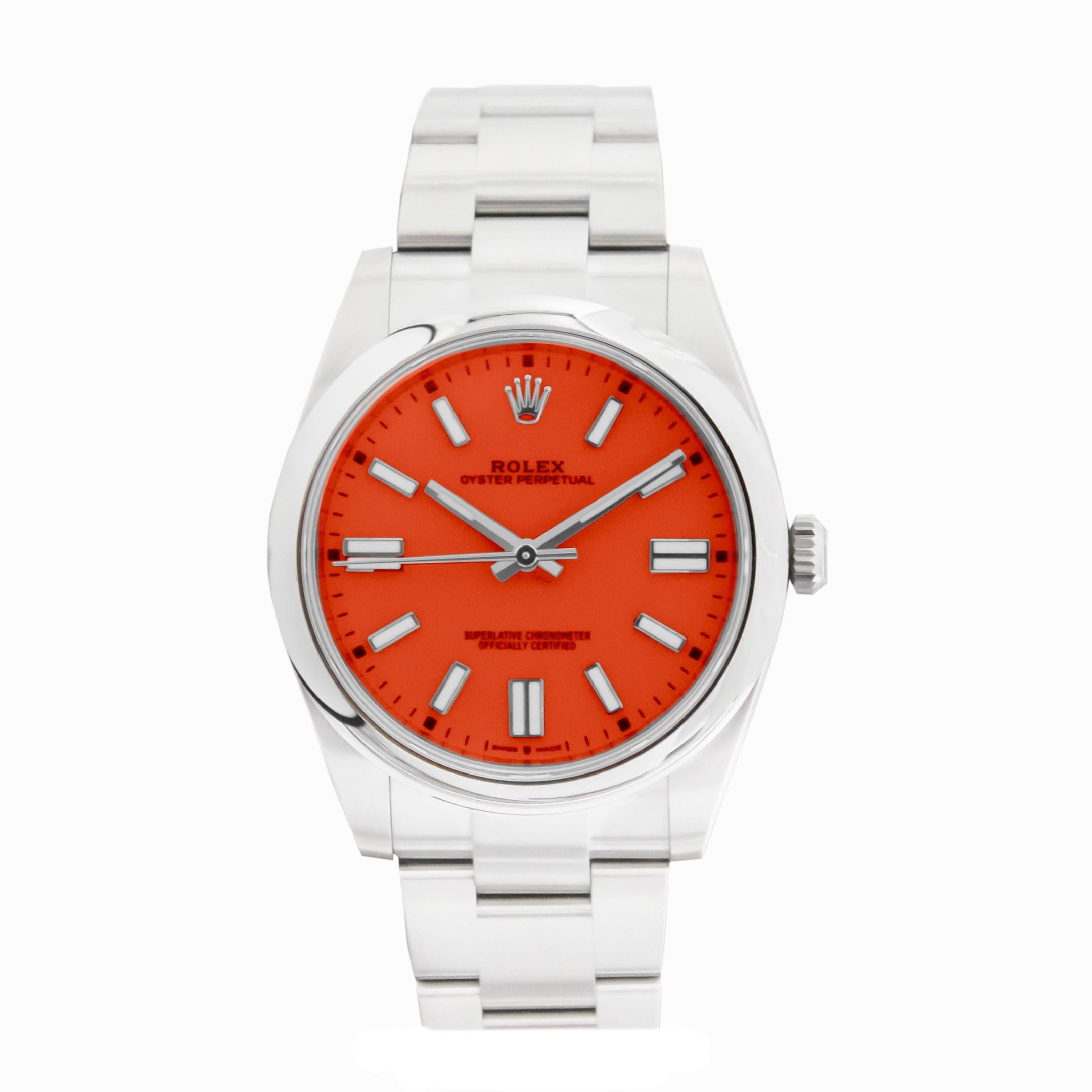 Rolex Oyster Perpetual 41 ‘Coral Red’ Dial Oyster