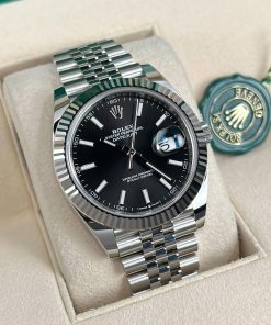 Rolex Datejust 41 ‘Black Index’ Dial Jubilee