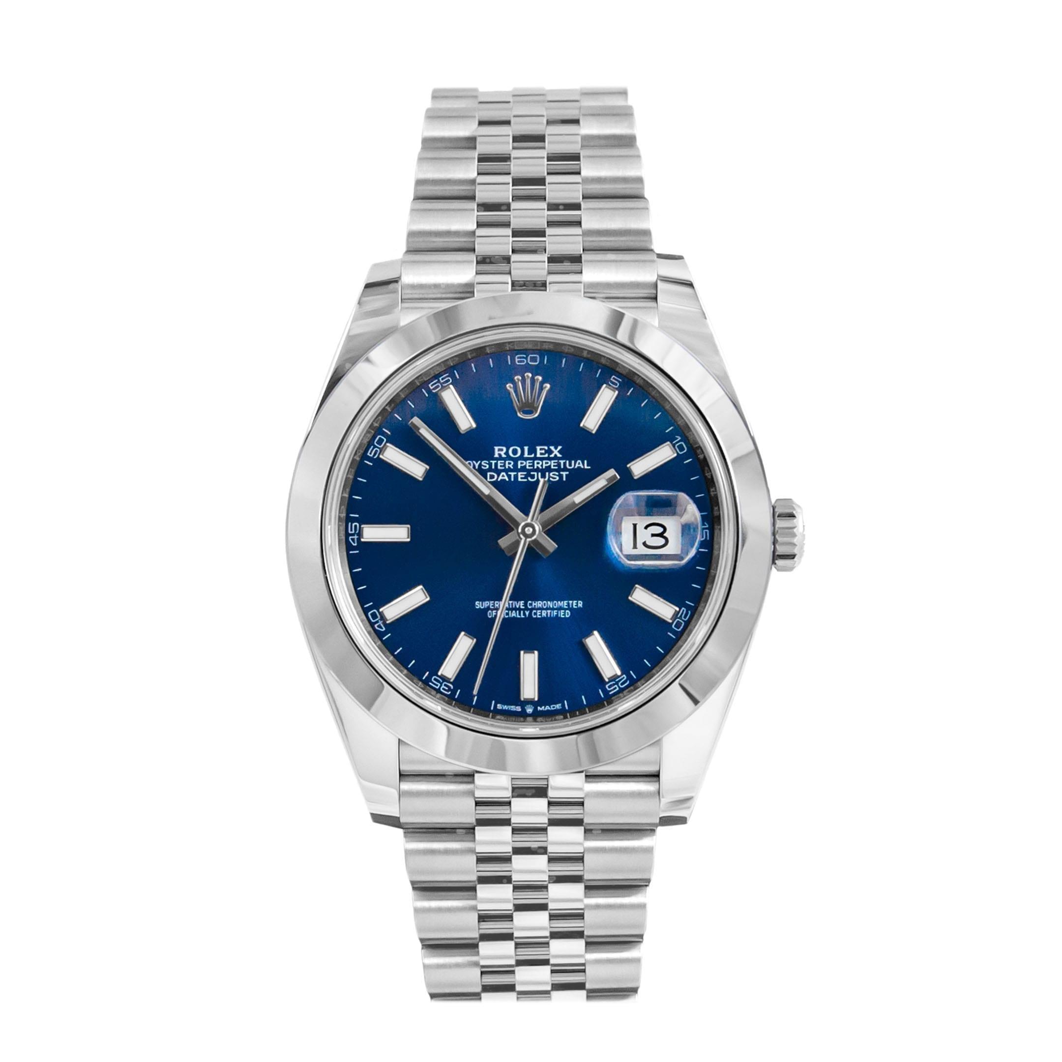 Rolex Datejust 41 ‘Blue Index’ Dial Jubilee