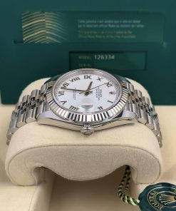 Rolex Datejust 41 ‘White Roman’ Dial Jubilee