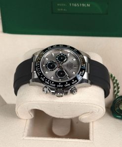 Rolex Daytona ‘Steel’ Dial White Gold Oysterflex