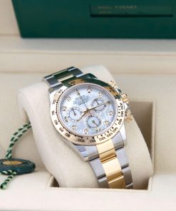 Rolex Daytona ‘Mother Of Pearl’ Diamond Dial Two-Tone Oyster