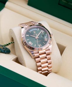 Rolex Day-Date 40 ‘Olive Green’ Dial Everose Gold