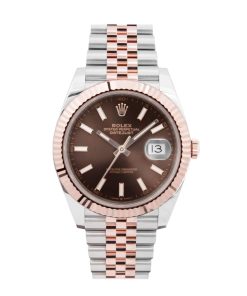 Rolex Datejust 41 ‘Chocolate Index’ Dial Two-Tone Everose Jubilee