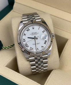 Rolex Datejust 41 ‘White Roman’ Dial Jubilee