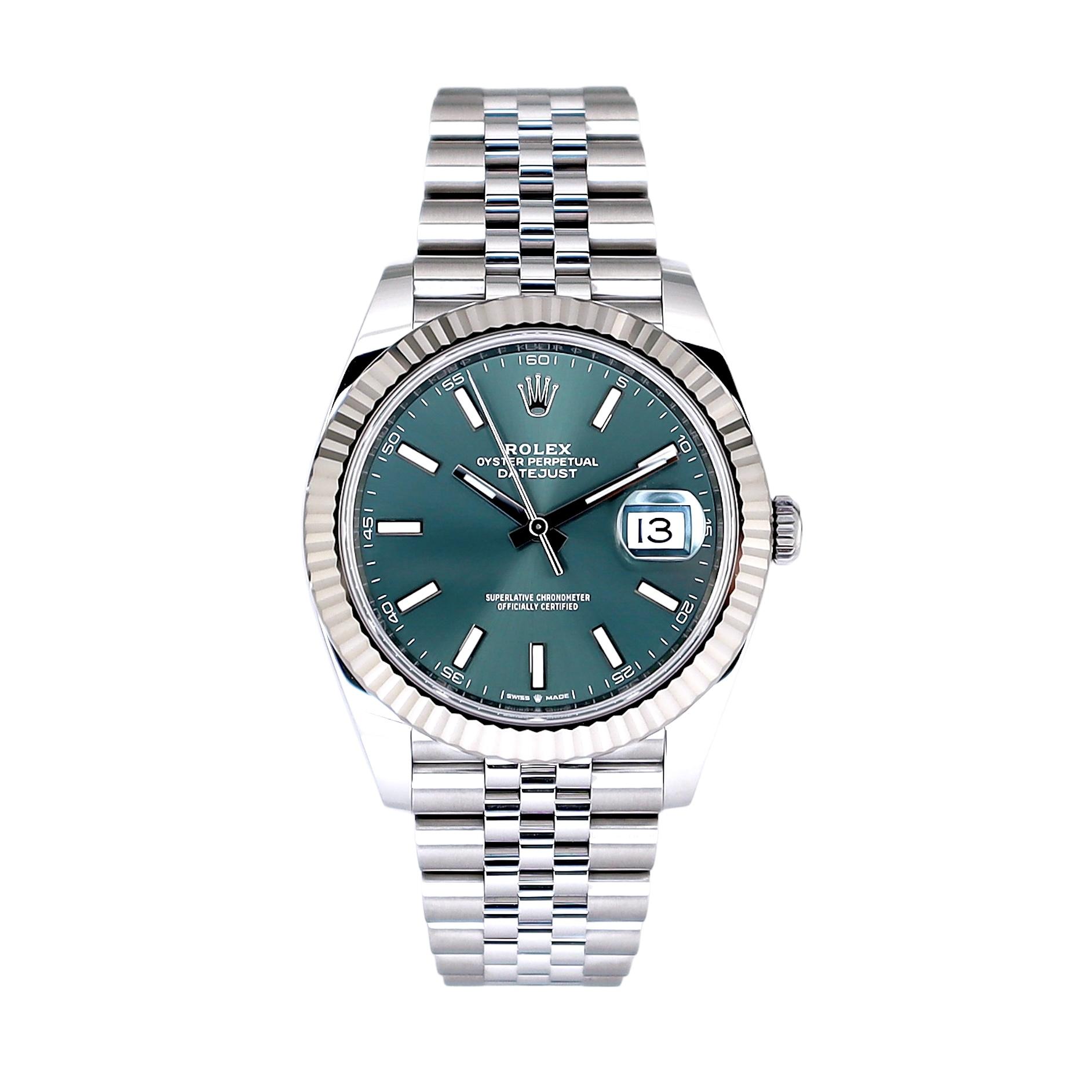 Rolex Datejust 41 ‘Mint Green’ Dial Jubilee