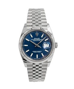 Rolex Datejust 36 ‘Blue Fluted-Motif’ Dial Jubilee