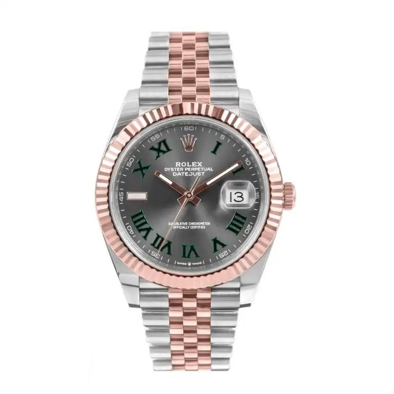 Rolex Datejust 41 ‘Wimbledon’ Dial Two-Tone Everose Jubilee