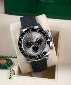 Rolex Daytona ‘Steel’ Dial White Gold Oysterflex